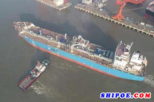全球首制45000m3 LNT A-Box LNG运输船出海试航