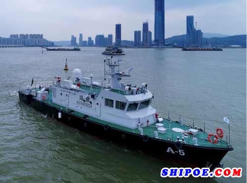 江龙船艇建造2艘35米级现代化高速巡逻船正式入列服役