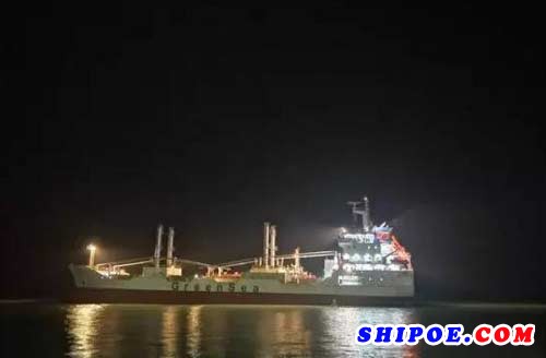 广新海工冷藏船（GS15204）顺利完成试航任务