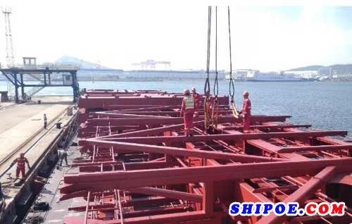 大船集团船业公司中标6艘马士基13000TEU集装箱改装船绑扎桥项目