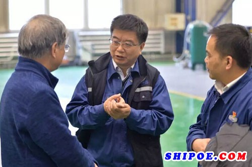 江苏科技大学副校长苏翔到渤船集团智能制造试验室交流学习