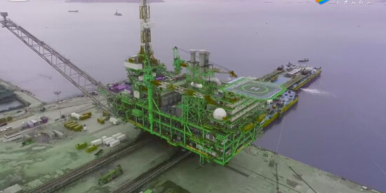 中国第二大海洋油气平台正式完工建成装船启运！