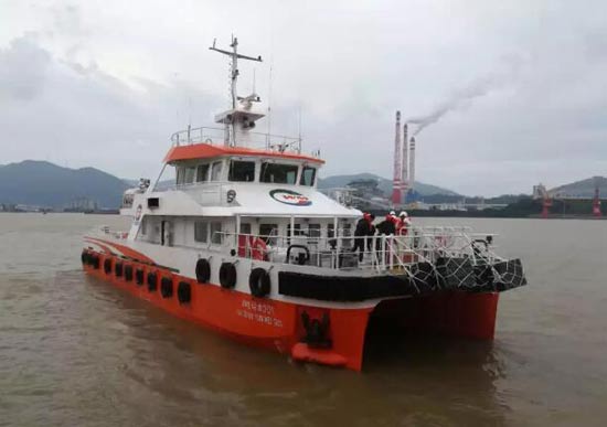 东南造船交付一艘25.8M海上风电运维服务船