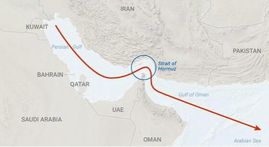 霍尔木兹海峡地图