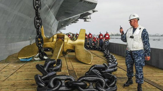 深海大洋中，军舰船舶停船时需要下锚吗？船用锚链不够长怎么办？
