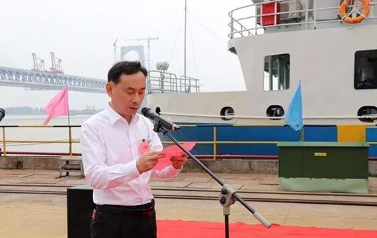 芜湖江东船厂有限公司总经理汪胜超致热情扬溢的欢迎词