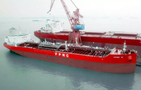 提前21天交船！广船为FPMC建造4.88万吨液货船首制船交船
