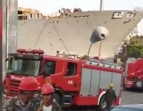 山东龙眼港一货船发生二氧化碳泄漏 致8人死亡