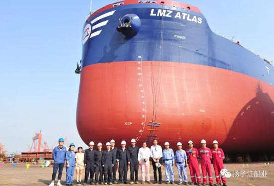 扬子江船业：LMZ船东两艘82000DWT散货船连续实现两大节点