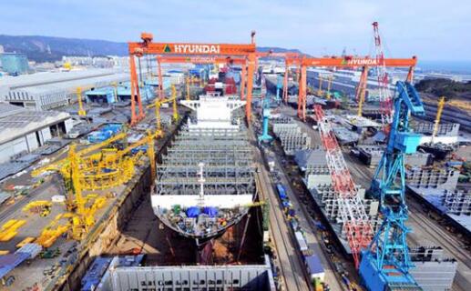 韩国5月船舶订单世界第一 总吨位超中国一倍