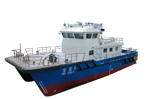 江龙船艇新型铝合金海上风电运维船批量化生产