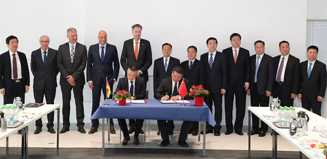 玉柴与博世公司签署合作协议，自治区陈武主席见证