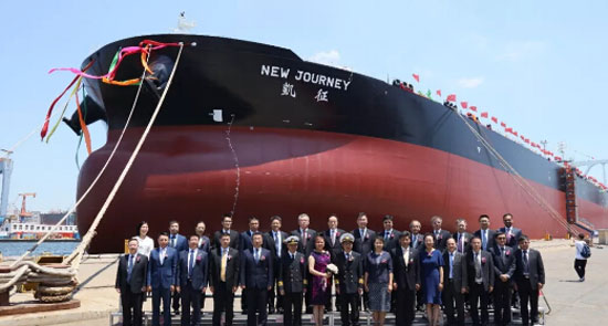 大船集团成功交付全球首艘智能VLCC