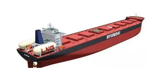 现代三湖重工接获两艘LNG动力散货船订单