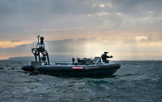 自动驾驶船舶Pacific 950配备12.7毫米武器系统