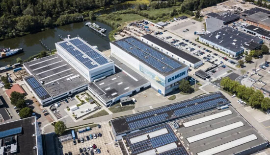 达门荷兰造船厂全面安装太阳能电池板