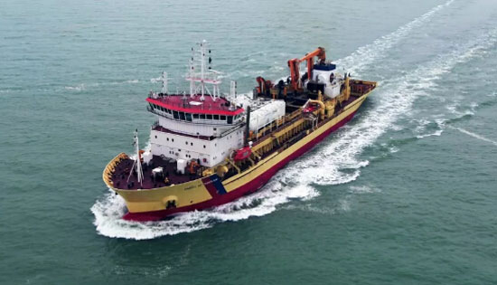 达门修船厂完成第一艘欧洲挖泥船LNG / MGO双燃料改装项目