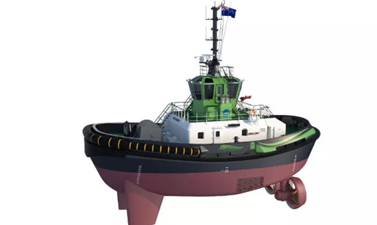 达门与奥克兰港口签订世界首艘纯电动拖轮RSD-E Tug 