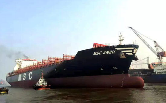 上海中远海运重工精修“安卓”轮获船东赞扬