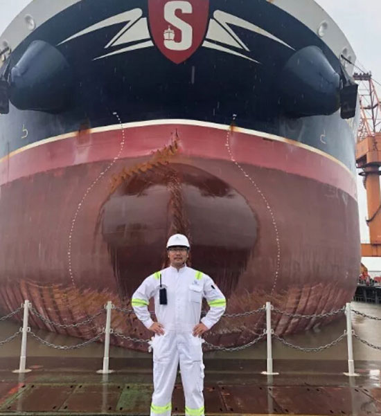 StenaSuzmax级油轮脱硫塔改装工程圆满竣工仪式