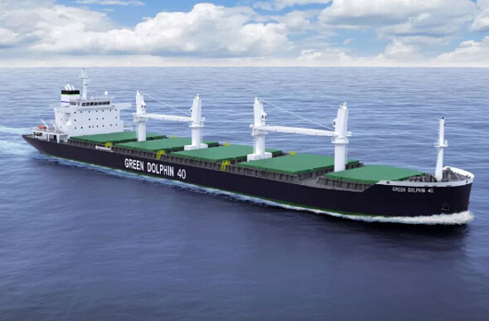 第二代绿色海豚40000吨散货船更绿色环保了