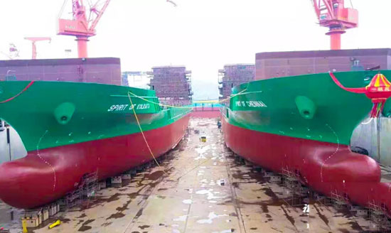 马尾造船公司顺利交付第三艘1162TEU支线型集装箱船