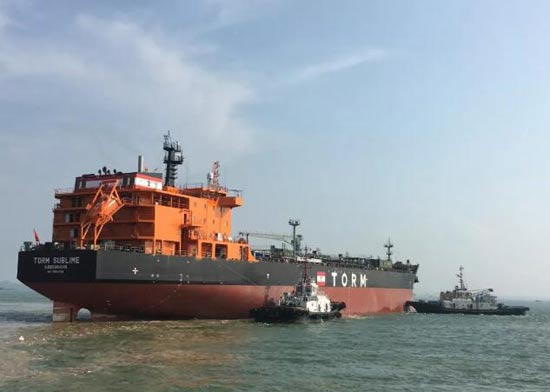 TORM 5万吨化学品/成品油船5号船启程试航