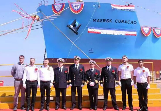 马士基油轮举行第18艘MR型油船命名仪式