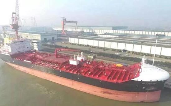 又一艘！上海船院设计的38000吨油化船交付