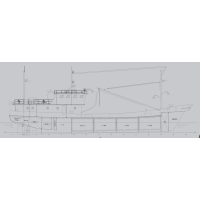 舟山海驰船舶设计36.8m 养殖看护船