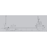 舟山海驰船舶设计850DWT 甲板运输船