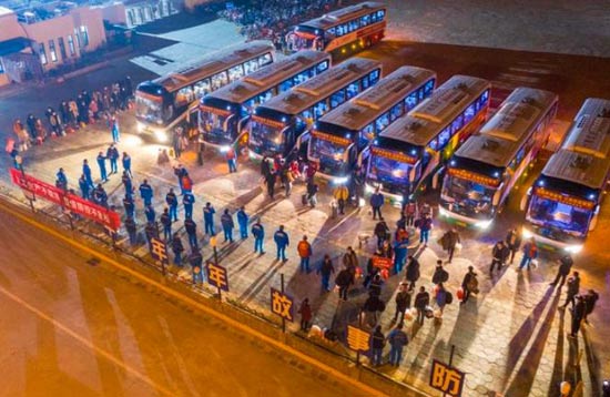 江南造船首批“复工专车”安全抵沪，复工率达60%