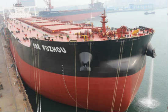 武船集团32.5万吨矿砂船“ORE FUZHOU”轮顺利交付