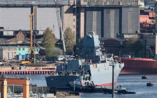 俄罗斯海军第三艘戈尔什科夫海军元帅级护卫舰下水