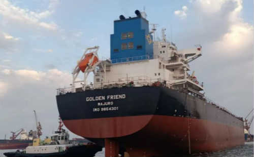 山船重工为Frontline建造第3艘8.2万吨散货船完成海试