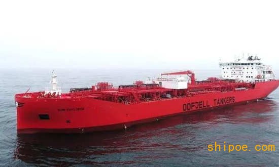 沪东中华造船ODFIJELL 38000吨双相不锈钢化学品1号船试航凯旋