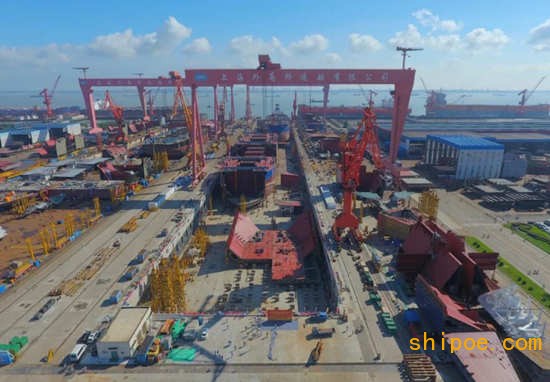 世界级亚洲最长大型邮轮专用船坞 外高桥造船2号船坞接长改造项目完工交付