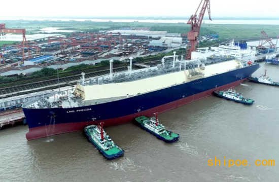 沪东中华造船YAMAL项目 LNG 3号船开始气体试航