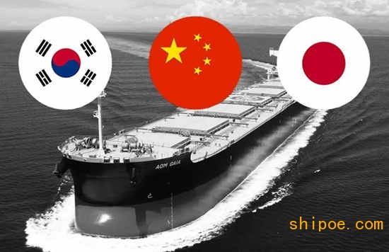上半年中国新船接单远超韩国，两国船企单船价格差距继续缩小