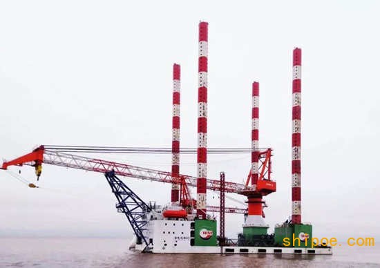 马尾造船600吨自升式海上风电大部件更换运维平台成功交付