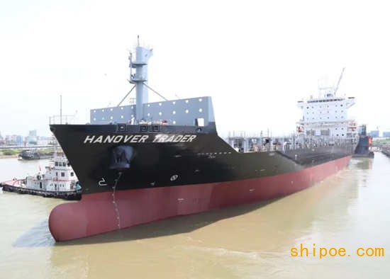 广东中远海运重工顺利完成1750TEU集装箱船系列8号船试航
