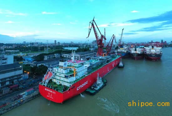 东中远海运重工成功完成首个C型罐LNG船大修项目