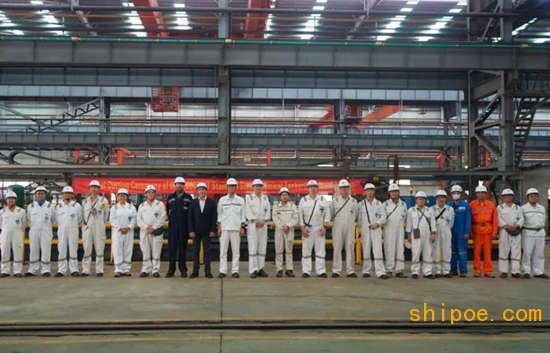 扬州金陵船厂3600吨不锈钢化学品6#船顺利开工