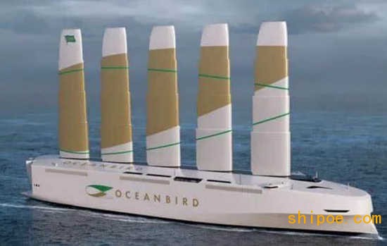 世界第一艘风动力汽车运输概念船“Oceanbird”号发布