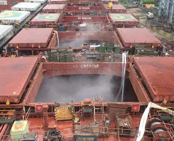 93000平米创今年单月之最，广东中远海运重工十月超高压水除锈工程提速增量