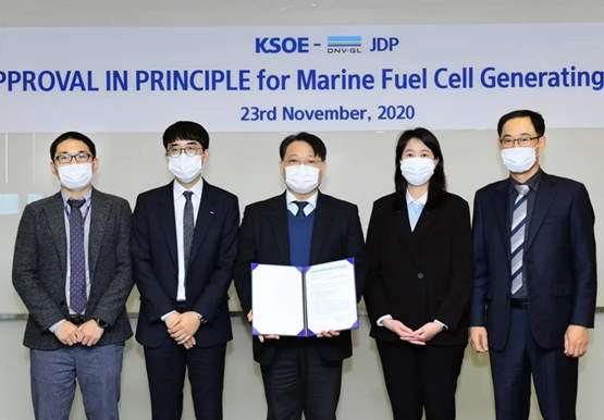 韩船企获DNV GL船用燃料电池系统设计原则性认可