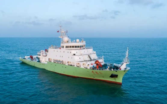 海洋科考重器-“实验6”科考船在广州交船入列