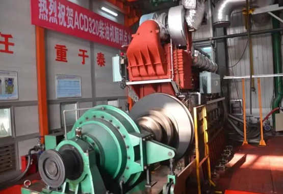 中船动力集团安柴公司研发的首台具有完全自主知识产权的ACD320柴油机点火成