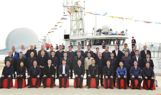 江龙建造珠海两艘最大吨位交通应急执法船正式列编