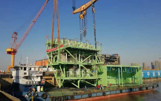 南通中远海运船务M020再气化模块项目顺利交付